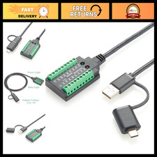 4-in-1 USB to RS232 RS485 RS422 TTL Serial Adapter Cable, Dual Port USB-A & USB- picture