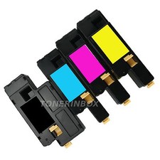 4 Pack B/C/M/Y Toner Cartridge Fits Dell C1660W, C1660, C1660CNW picture