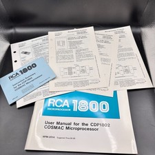 RCA Microprocessor 1800 User Manual CDP1802 COSMAC Microprocessor & More picture