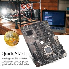 B250 BTC Pro Mining Motherboard 12X PCIE Graphics Card DDR4 DIMM Supports VGA US picture
