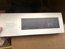 Seenda 7-Color Backlit Wireless Keyboard ISJ-WJK73BT4 Black QWERTY Standard picture