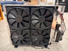 Watercool MO-RA3 420 Pro Radiator Dual D5 Pumps Heatkiller Tube 4x Noctua NF-A20 picture