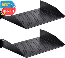 2U Cantilever Universal Rack Shelf - 14In Deep – Rackmount Shelf for 19’’ Av/Net picture