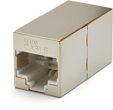 Shielded Cat6A Inline Coupler, 12 Pack, Female to Female RJ45 Keystone Couplers picture