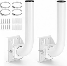 2 Pack Universal Wireless Bridge Bracket Mount Adjustable Antenna J-Pole picture
