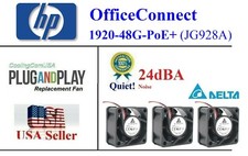 Pack 3x *Quiet* Replacement Fans for HP OfficeConnect 1920-48G-PoE+ (JG928A) picture