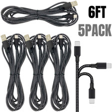 5Pack 6FT USB Fast Charger Cable Data Charging Cord For iPhone XR 8 7 6 SE iPad picture