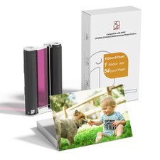Photo Printer Paper 4x6 Inch 54 Sheets with Ink Ribbon for CP4100 CP6000 Kit picture