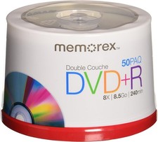 Memorex / Philips DVD+R DL 8X 8.5GB 240min - 50 Pack Brand NEW Spindle picture