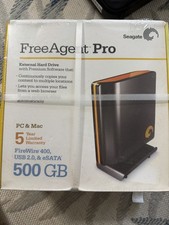 Seagate FreeAgent Pro 500GB External Hard Drive USB 2.0 FireWire eSATA Boxed picture