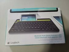 Logitech K480 Wireless Keyboard Universal Multi Device Bluetooth Desk Stand picture