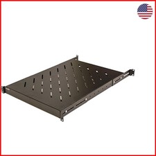 1U 19-Inch Rack Mount Server Shelf - Adjustable 18-34