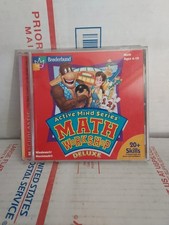 BRODERBUMD MATH 6-12 ACTIVE MIND SERIES MATH WORKSHOP DELUXE Used - #163 picture