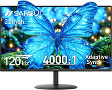 SANSUI 22 Inch 120Hz Computer Monitor, FHD 1080P Eye Care for Home/Office picture