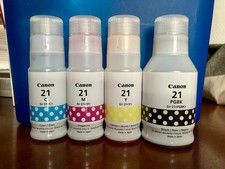 Canon MegaTank GI-21 Genuine Ink Bottles Multicolor Refills picture