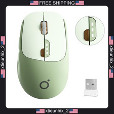 Wireless Bluetooth Mouse with Rechargeable Battery and Silent Clicks - Green picture