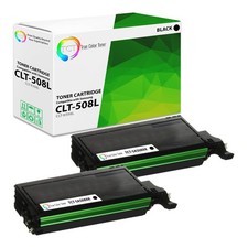 TCT 2PK CLT-K508L Black Toner Cartridge Set For Samsung CLP620 670 CLX 6220 6250 picture