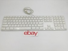 Genuine Apple A1243 Wired Mac Standard USB Keyboard w/ Numeric Keypad White picture