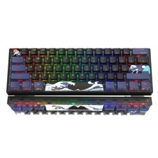 Womier 60% Percent Keyboard Gaming, WK61 V2 Creamy Mechanical V2-Black  picture