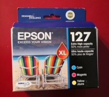 03-2023 Epson GENUINE 127 Color Ink ( IN RETAIL BOX ) T127520 Workforce 840 845 picture