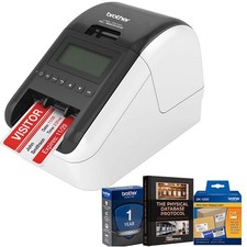 Brother Professional, Ultra Flexible Label Printer with White Paper Label Bundle picture