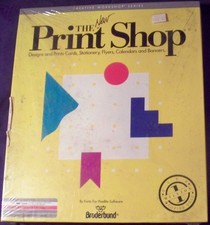 IBM / Tandy vtg The New Print Shop ~ possibly Unused - by Broderbund 1989 picture