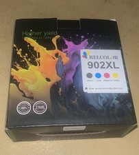 902XL Black + Color Combo Pack Printer Ink Cartridges For Office Jet Pro NIB picture