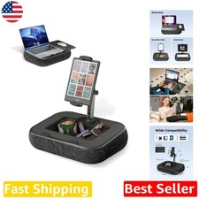 Versatile Kindle Pillow Stand, 360° Tablet Lap Desk, Ergonomic Mouse Pad, Black picture