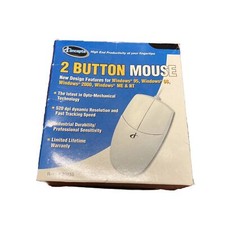 Iconcepts 2 Button PS/2 Mouse Item 20152 New, Open Box picture