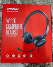 Mpow PA071A Wired Over-Ear Headset USB/3.5mm Boom Mic Noise Cancel picture