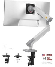 NB SmooVex Single Monitor Arm for Monitors 17'' to 32 inch, Mechanical White picture