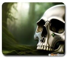 Old Ancient Skull - Mouse Pad / PC Mousepad - Gothic Horror Wicca Skeleton Gift picture