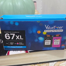 ValueToner 67XL Compatible for HP Inkjet Cartridges Black/Tri-Color 2PK picture