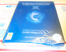 Macromedia Contribute 2 Education Version Windows XP Mac OS X Vintage Software picture