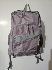 LL Bean Lavender Deluxe Backpack IV Laptop Bag Reflective Used picture
