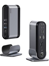 NEW OPEN BOX Baseus Unionjoy BS-OH091 14-Port 3-Screen USB-C Hub Docking Adapter picture