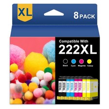 8Pack T222XL 222XL Replacement Ink Cartridges for Epsn. XP-5200 WF-2960 Printer picture