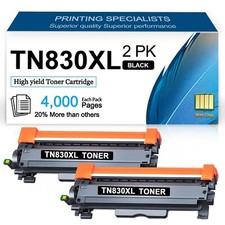 2 Pack TN830XL Toner High Yield for Brother TN-830XL HL-L2480DW DCP-L2640DW picture