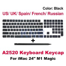 Original New A2520 Keycaps Keys For iMac Magic A2520 Keyboard Repair Black Key picture