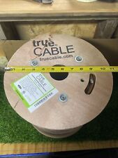 NEW True Cable Cat6a Shielded Direct Burial Line Brown - 500ft Spool picture