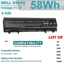 🧡LOT OF Battery For Dell Latitude E5440 E5540 VVONF NVWGM 0K8HC 0M7T5F 6Cells picture