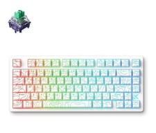 MCHOSE Jet 75 Hall Effect Wired Magnetic Switch Gaming Keyboard White Topographi picture