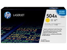 HP 504A Yellow Original LaserJet Toner Cartridge, ~7,000 pages, CE252A picture