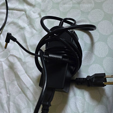 Universal AC Power Adapter Charger, Black w/ Right-Angle Blue Tip Connector picture