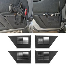 MAIKER 4PCS Metal Front Rear Door Storage Box Compatible with 2007-2018 Jeep ... picture
