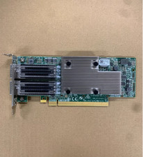 Used Broadcom BCM957508 -P2100G 100G QSFP56 PCIE Lan Card w/ low bracket picture