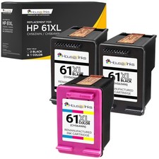 3PK 61XL 61 Fits HP 61XL Black Ink Cartridge HP 61XL Color 1000 1010 1050 picture