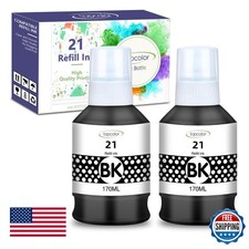 Topcolor GI-21 G3270 G3260 Black Ink Refills Compatible Canon GI21 Ink Bottles picture