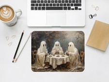 Ghost Tea Party Mouse Pad: Halloween Desk Decor picture