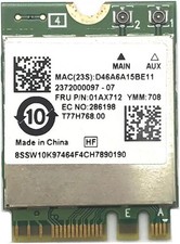01AX712 SW10K97464 GENUINE LENOVO WIRELESS CARD FLEX 6-14IKB HH T77H768.00 USA picture
